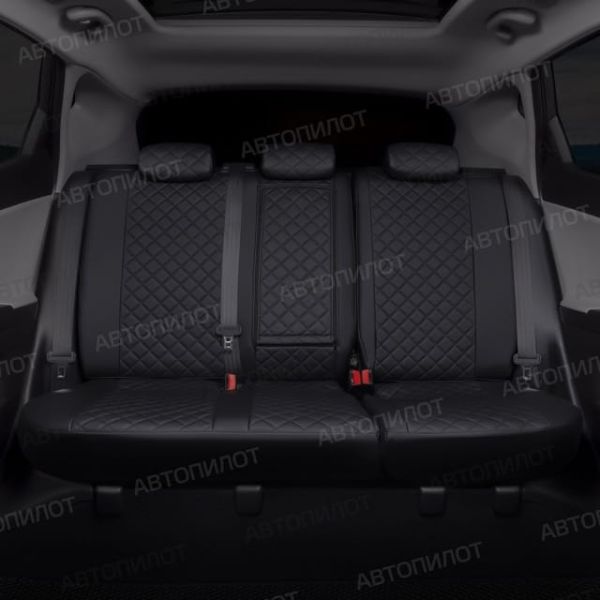 Чехлы Автопилот Экокожа Ромб на Nissan Micra (2003-2010) Чехлы Автопилот Экокожа Ромб на Nissan Micra (2003-2010)