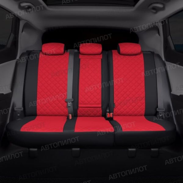 Чехлы Автопилот Экокожа Ромб на Nissan Micra (2003-2010) Чехлы Автопилот Экокожа Ромб на Nissan Micra (2003-2010)