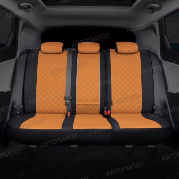 Чехлы Автопилот Экокожа Ромб на Nissan Micra (2003-2010) Чехлы Автопилот Экокожа Ромб на Nissan Micra (2003-2010)