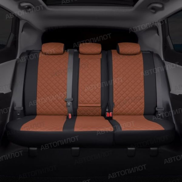 Чехлы Автопилот Экокожа Ромб на Nissan Micra (2003-2010) Чехлы Автопилот Экокожа Ромб на Nissan Micra (2003-2010)