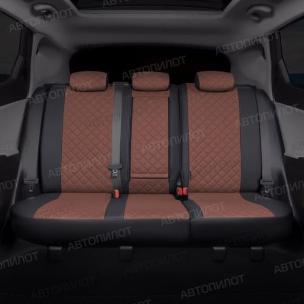 Чехлы Автопилот Экокожа Ромб на Nissan Micra (2003-2010) Чехлы Автопилот Экокожа Ромб на Nissan Micra (2003-2010)