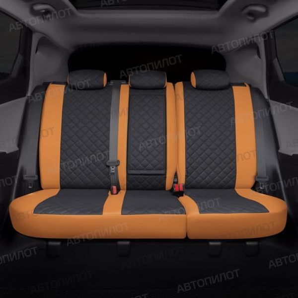 Чехлы Автопилот Экокожа Ромб на Nissan Micra (2003-2010) Чехлы Автопилот Экокожа Ромб на Nissan Micra (2003-2010)