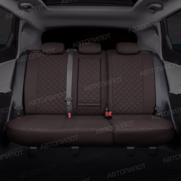 Чехлы Автопилот Экокожа Ромб на Nissan Micra (2003-2010) Чехлы Автопилот Экокожа Ромб на Nissan Micra (2003-2010)