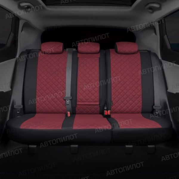 Чехлы Автопилот Экокожа Ромб на Nissan Micra (2003-2010) Чехлы Автопилот Экокожа Ромб на Nissan Micra (2003-2010)