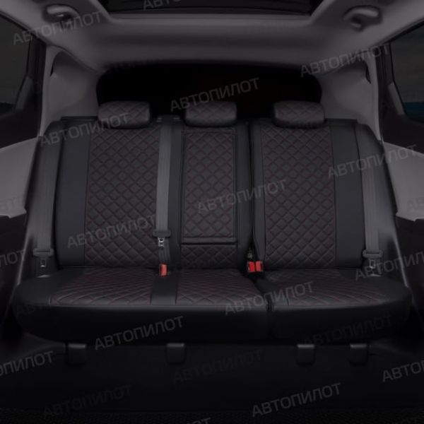 Чехлы Автопилот Экокожа Ромб на Nissan Micra (2003-2010) Чехлы Автопилот Экокожа Ромб на Nissan Micra (2003-2010)