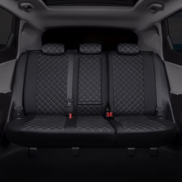 Чехлы Автопилот Экокожа Ромб на Nissan Micra (2003-2010) Чехлы Автопилот Экокожа Ромб на Nissan Micra (2003-2010)