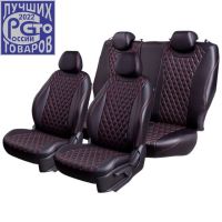 Чехлы Премиум Экокожа Байрон Ромб на Hyundai ix35 2010-2015 г.в. Чехлы Премиум Экокожа Байрон Ромб на Hyundai ix35 2010-2015 г.в.