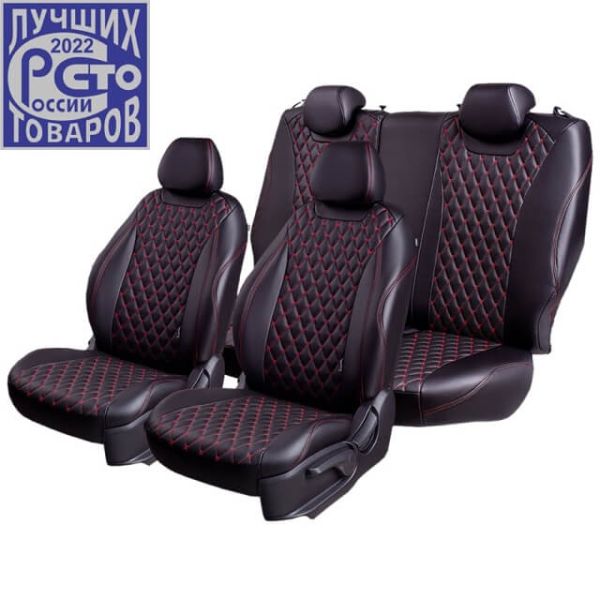 Чехлы Премиум Экокожа Байрон Ромб на Hyundai ix35 2010-2015 г.в. Чехлы Премиум Экокожа Байрон Ромб на Hyundai ix35 2010-2015 г.в.