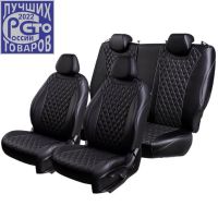 Чехлы Премиум Экокожа Байрон Ромб на Hyundai ix35 2010-2015 г.в. Чехлы Премиум Экокожа Байрон Ромб на Hyundai ix35 2010-2015 г.в.