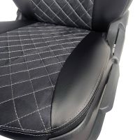 Чехлы Алькантара на Nissan Juke Чехлы Алькантара на Nissan Juke